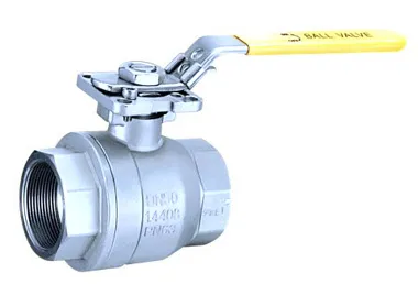 2-PC BODY,SCREW END,DIRECT MOUNTING PAD BALL VALVE